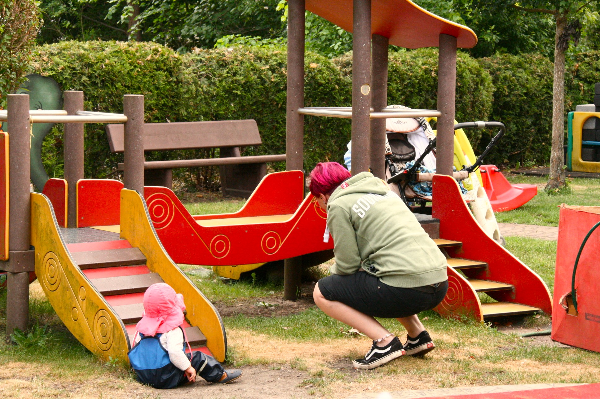 Spielgeräte im Garten